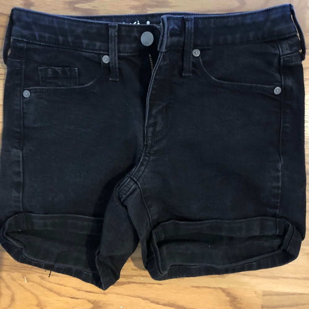 Black Jean Shorts